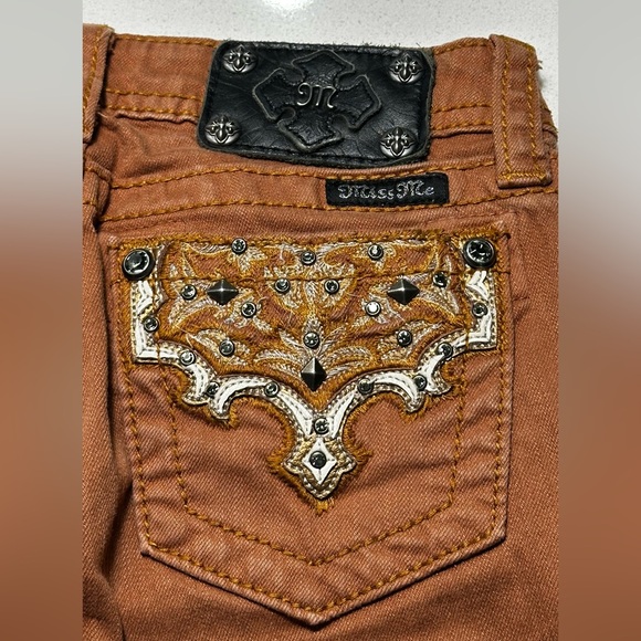 Miss Me Brown Skinny Jeans size 12 youth - Picture 8 of 9